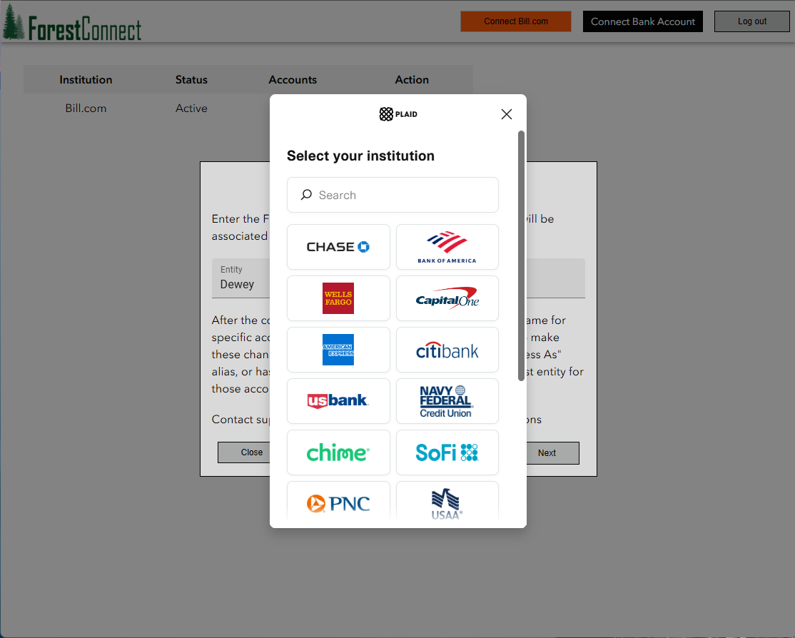 Data retrieval screenshot